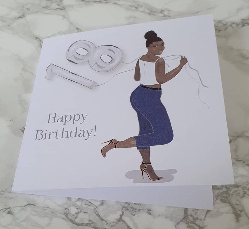 Happy Birthday Queen – African Woman Head Wrap Birthday Card – The ...