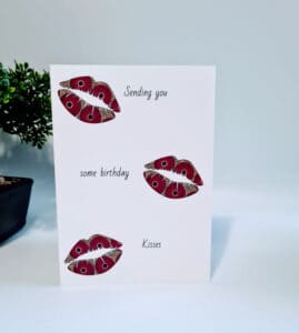 Birthday Kisses inspired by African Print