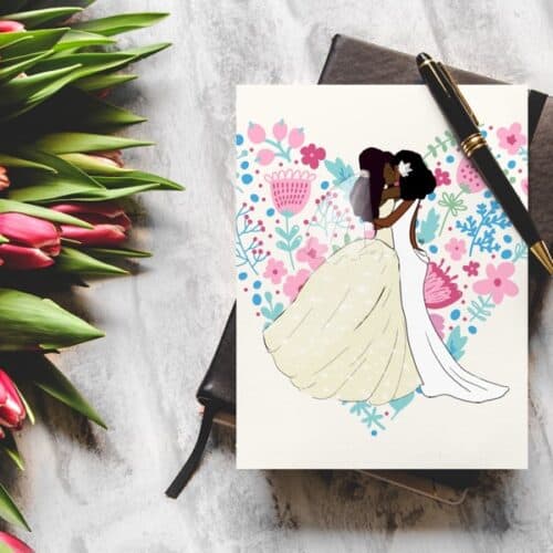 Love wins | LGBTQ+ Bridal and Wedding | Greetings card