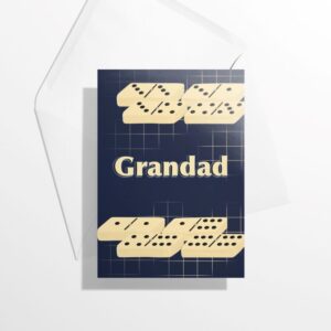 Grandad dominoes card