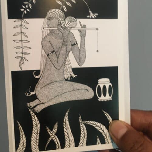 Flute Player Card