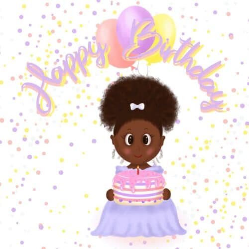 Celebrate with Cake Happy Birthday Card - Cutie