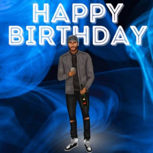 Here’s to you on your Birthday Card - Caramel