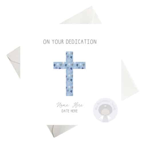 On Your Dedication Card for Boys