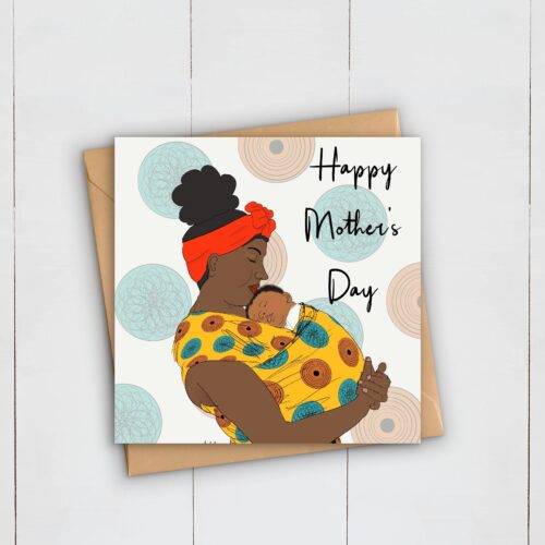 Baby sling | Mother’s Day Card l Mom | Mummy | mum