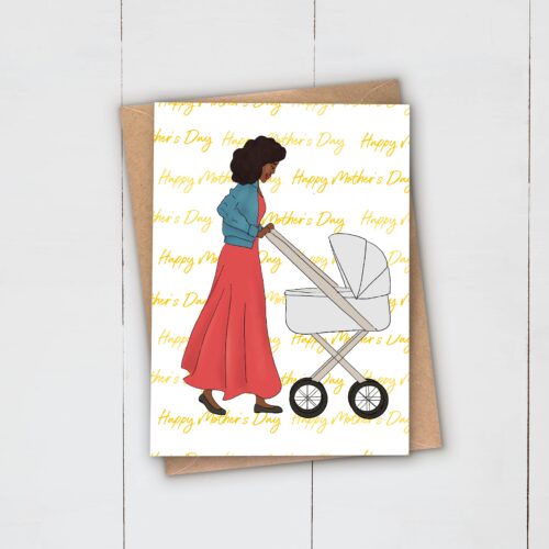 Mum’s stroll | Mother’s Day Card l Mom | Mummy | mum