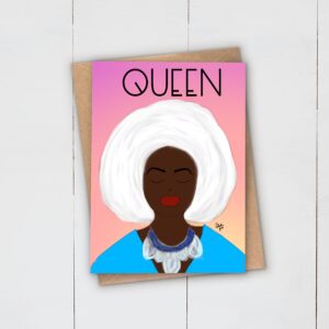 Queen | Greeting Card | Mum | Sister | Friend | Aunt