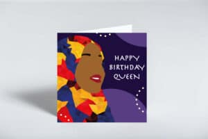 Happy Birthday Queen greeting card