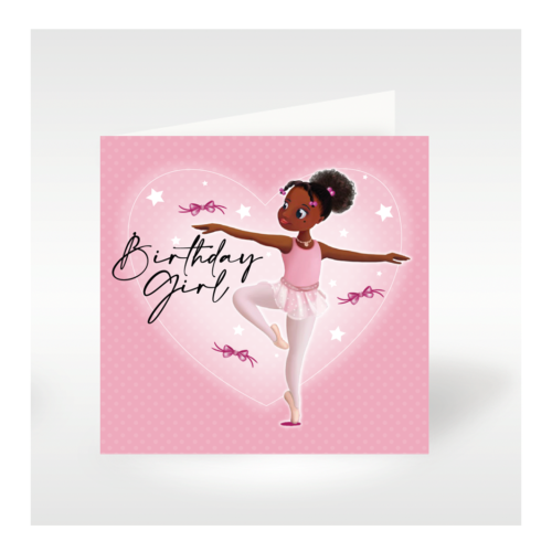 Nia Ballerina Birthday Card | WHOLESALE ONLY
