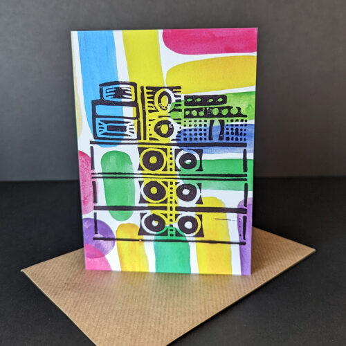 Sound System Reggae Soca Greeting Card
