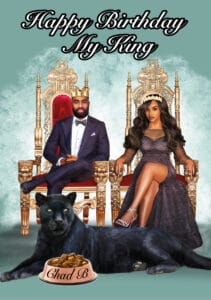 Happy birthday my king card