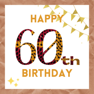 Happy 60th Birthday Ankara Print