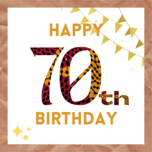 Happy 70th Birthday Ankara Print