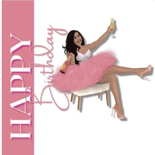 It's Your Birthday - Champagne & Tutu's - 3 skin tones