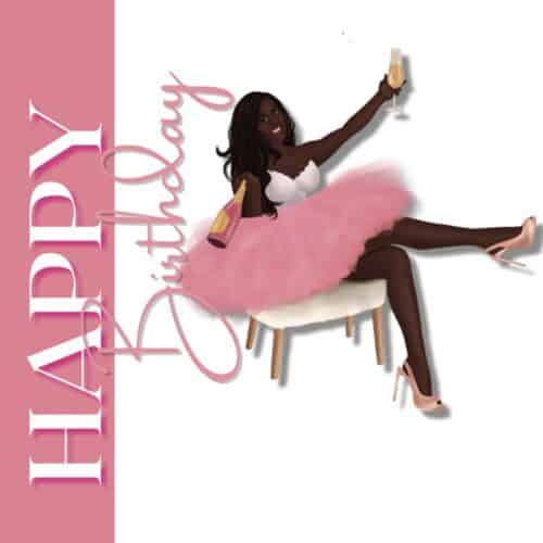 It's Your Birthday - Champagne & Tutu's - Espresso