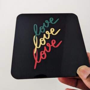 black love coaster