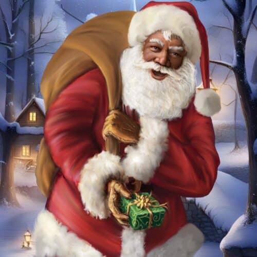 Black Christmas Santa