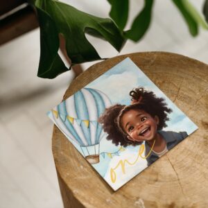 Balloon Birthday Card for Ages 1-6