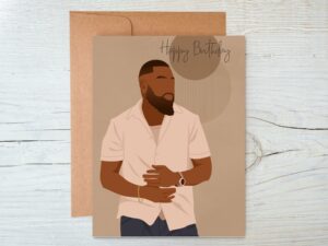 Black man birthday card