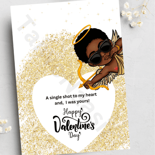 Valentines Day card - male cupid