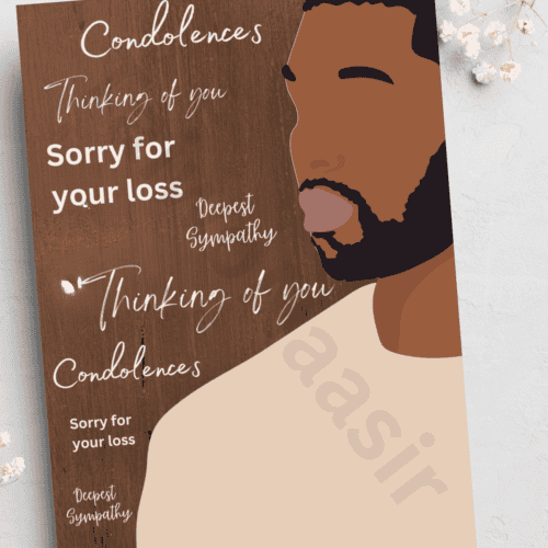 Sympathy - For men Sorry for your loss