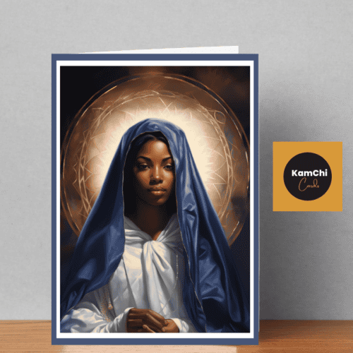 Black Virgin Mary Greeting Card