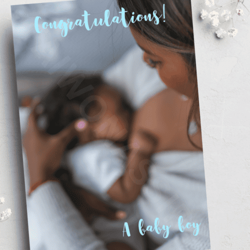 New baby - Congratulations, A baby boy