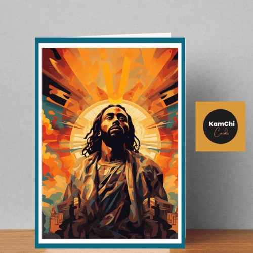 Black Jesus Greeting Card