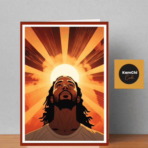 Black Jesus Greeting Card