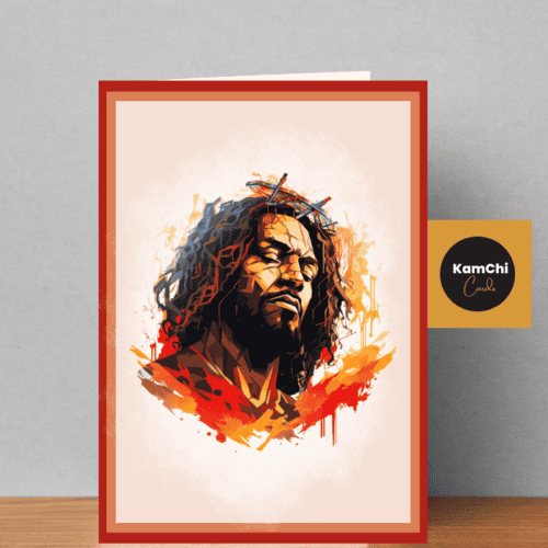 Black Jesus Greeting Card
