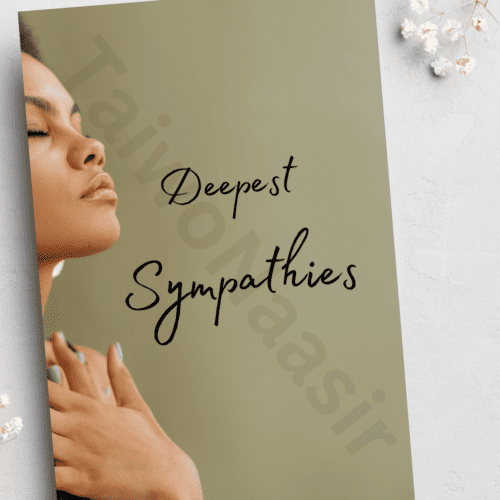 Sympathy Card - Deepest sympathies