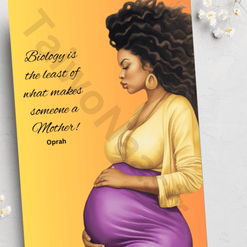 Mother to be card - yellow background