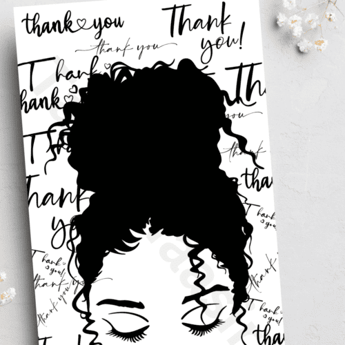 Thank you card - bun