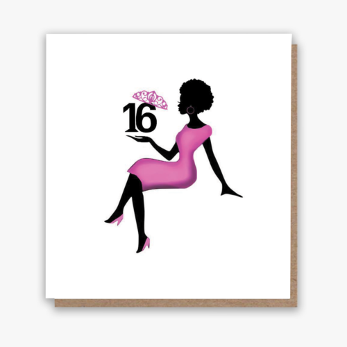 Birthday Queen Card! (P) - Ages 16, 17, 18, 20, 21, 25, 30, 40