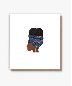 Pink & Blue Ankara Headwrap Queen