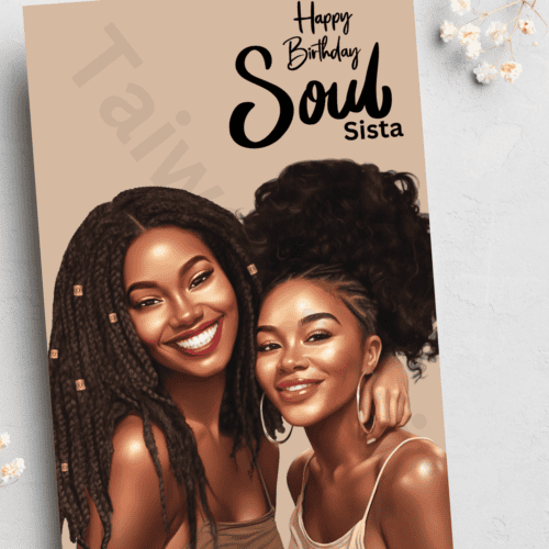 Birthday card - Soul sista