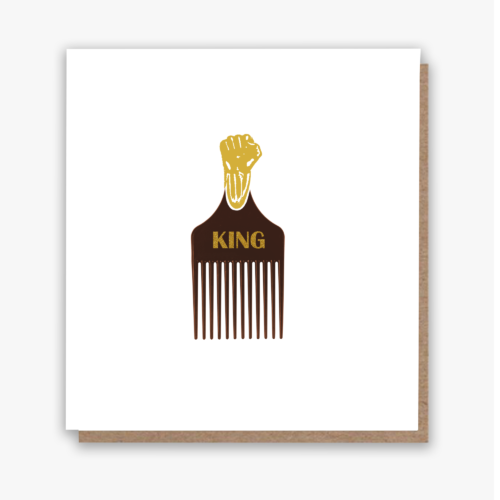 Afro Comb! 3 comb affirmation options: King / Dad / Pop