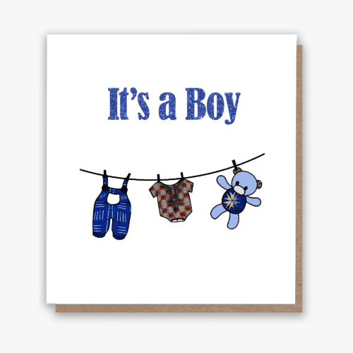 Ankara New Baby Boy Greeting Card!
