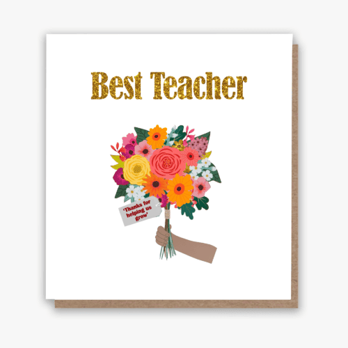 Best Teacher 2 Greeting Card