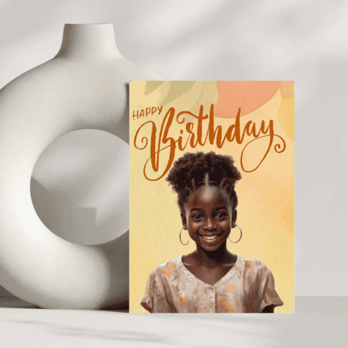 Afro Nyla Birthday Card