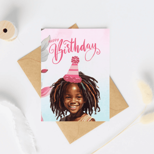 Jada Afro Birthday Card