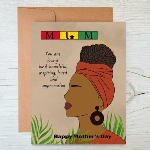 Ghanaian mum mothers day card