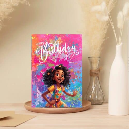Trinity Splash Birthday Card (Princess Series)