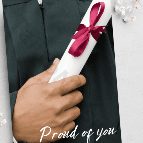 Graduation card - male