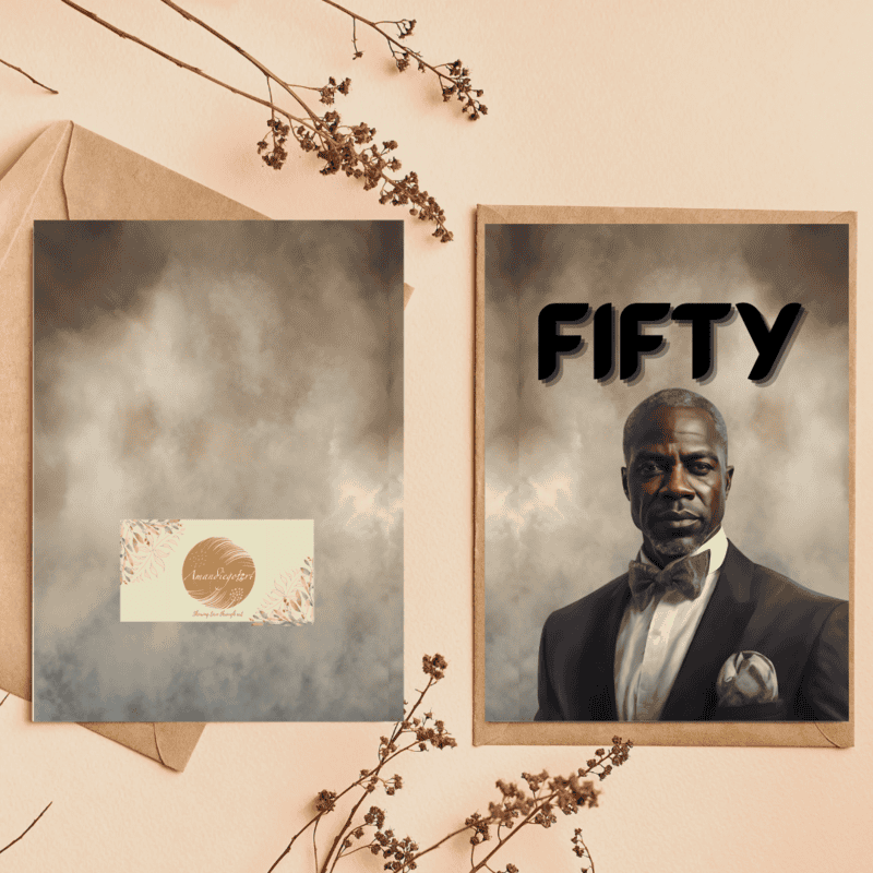 FIFTY (card for black men) - Image 2