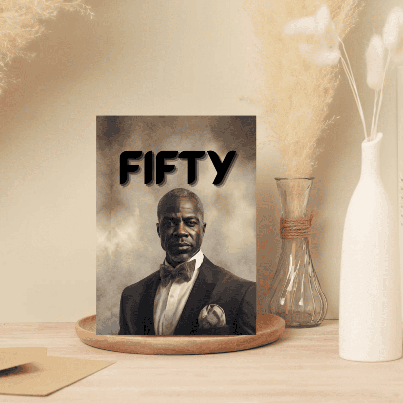 FIFTY (card for black men) - Image 3
