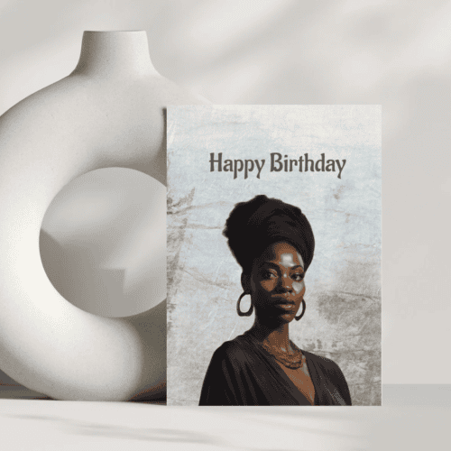 Tanya(Afro Birthday Card)