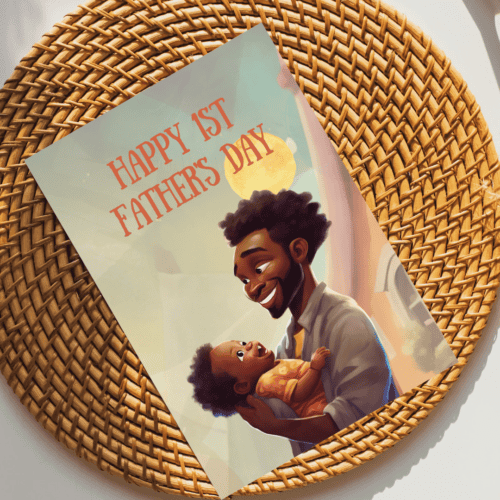 Happy First Father's Day (Boy Dad)