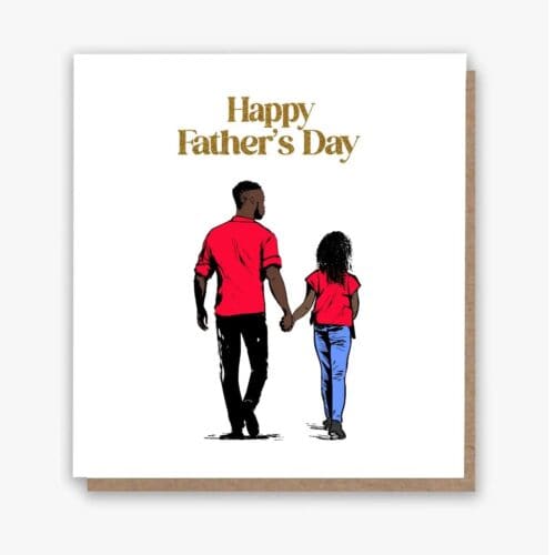 Bigger Girl Happy Fatherâ's Day Card