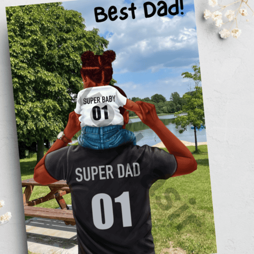 Father's day card - Best dad - daughter